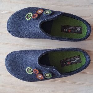 Haflinger Reine Schurwolle Pure New Wool Felt LaganLook FUN Clogs Slip-Ons